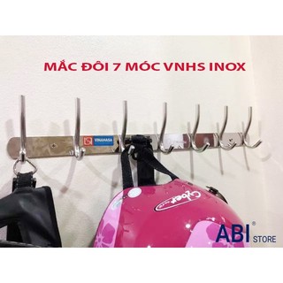 MẮC ÁO INOX VINAHASA CAO CẤP 7 MÓC, MẮC ÁO ĐƠN, ĐÔI HÀNG DÀY ĐẸP