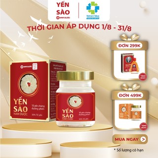 Yến Chưng Đường Phèn - 1 Hũ 70ml - bồi bổ sức khỏe, tăng sức đề kháng, giảm mệt mỏi - Nam Dược