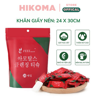 Khăn giấy nén hàn quốc cao cấp sử dụng 1 lần tiện lợi khi đi du lịch
