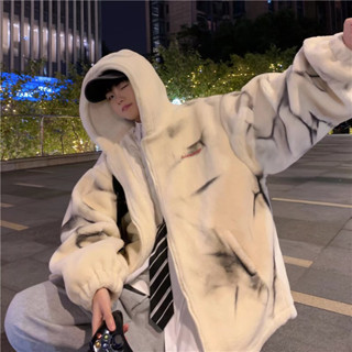 [XẢ - GIẢM SỐC] Áo khoác nam unisex nhung lông cừu siêu ấm, áo khoát nam 2 lớp có mũ nhung Hàn Quốc 8107