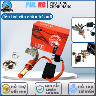 Đèn pha led râu ma racing 40w chân h4 và m5 lắp được cho nhiều xe máy