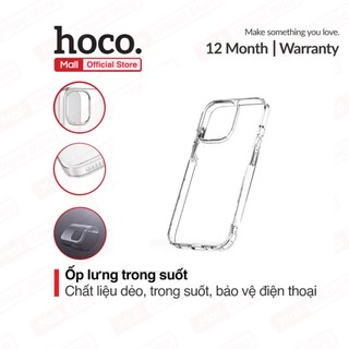 Ốp lưng trong suốt Hoco cho ip12 Pro Max kích thước 6.7inch