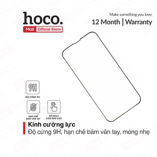 Cường lực Hoco G6 dành cho điện thoại ip12pro Max, độ cứng 9H, hạn chế bám vân tay, cảm ứng nhạy