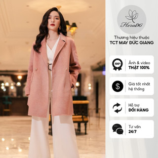 Áo khoác dạ khâu tay nữ dáng dài HeraDG - WKH20005