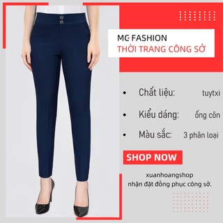 Quần Tây Nữ Công Sở Lưng Cao Ống Côn Mc Fashion q0452