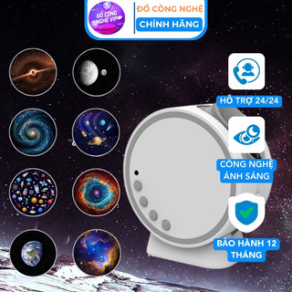 Đèn thiên hà v8 chiếu trái đất hành tinh có loa bluetooth, đèn decor chiếu trần nhà chiếu sao