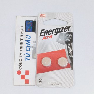 Pin A76, LR44, AG13, G13,  A76, GP76A, 357, SR44W, L1154 - 1.5V / Hiệu ENERGIZER (Vĩ 2 Viên)