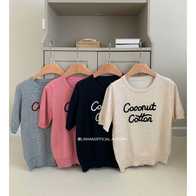 /𝙇𝙞𝙣𝙝𝙖𝙣𝙤𝙛𝙛𝙞𝙘𝙞𝙖𝙡/ ÁO LEN THÊU COCONUT STYLEKOREAN 067🇰🇷