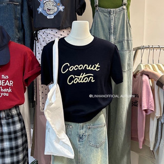 /𝙇𝙞𝙣𝙝𝙖𝙣𝙤𝙛𝙛𝙞𝙘𝙞𝙖𝙡/ ÁO LEN THÊU COCONUT STYLEKOREAN 067🇰🇷