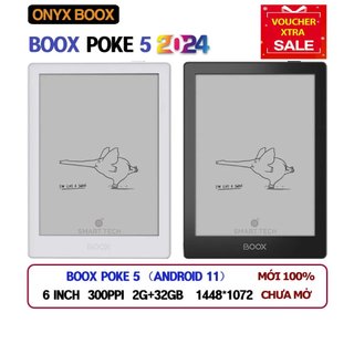 Máy đọc sách boox poke 5 / 5s phiên bản 2024 - có hướng dẫn cài đặt tiếng việt