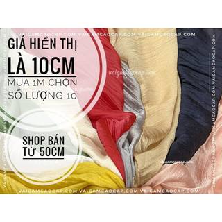 Vải Tơ Bọt - giá hiển thị là giá 10cm, mua 1m chọn sl 10.