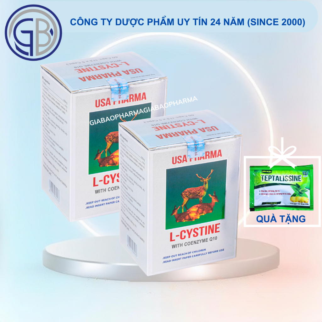 COMBO 2 HỘP L-CYSTINE hỗ trợ làm đẹp, hỗ trợ giảm rụng tóc, hỗ trợ giảm thâm sạm