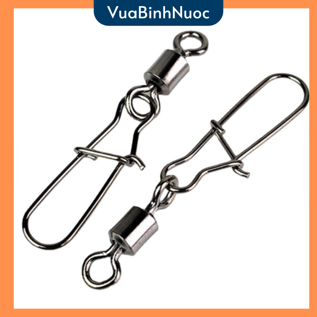 (10 cái ) Khóa lure, khóa link chữ U không gỉ, chống xoắn, phụ kiện câu cá cao cấp - vuabinhnuoc