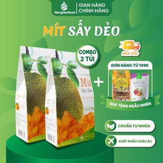 Combo 2 hộp mít sấy dẻo Nonglamfood 100g | Đồ ăn vặt healthy