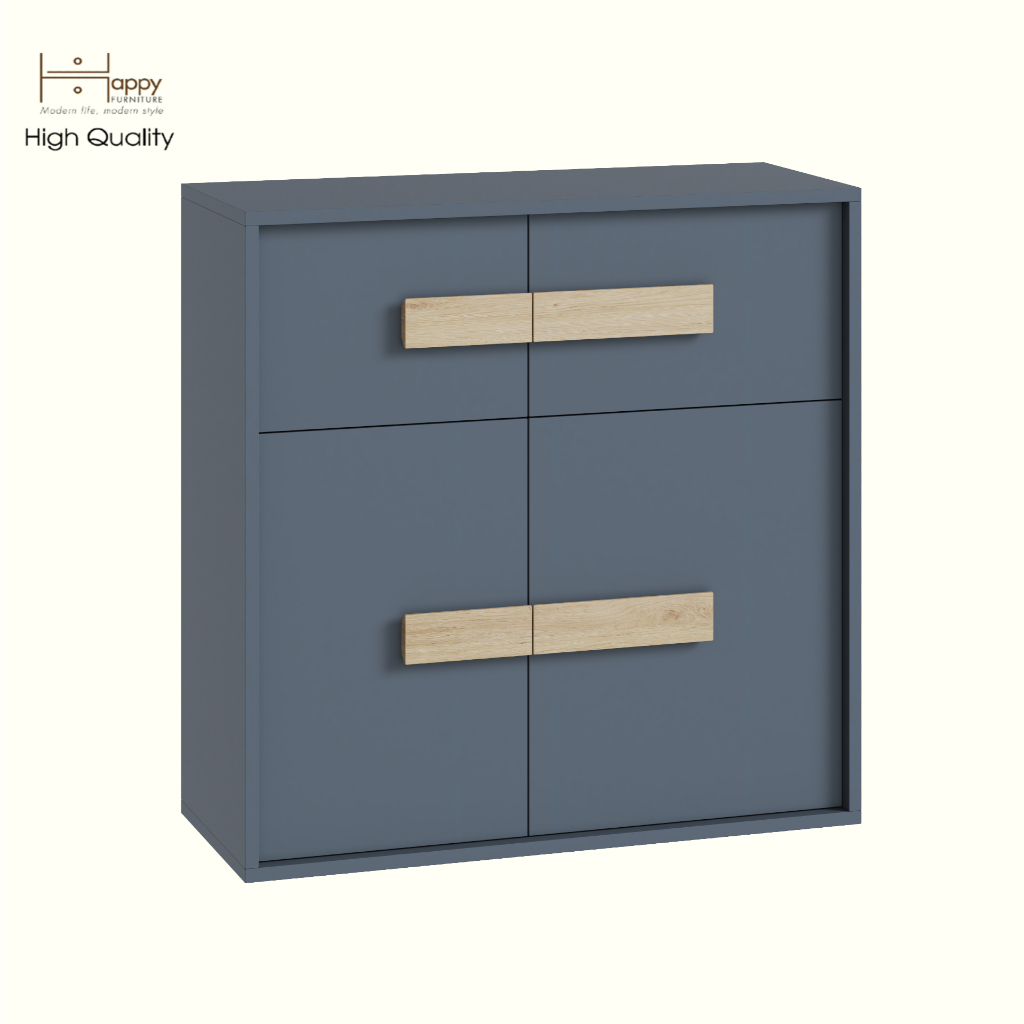 HAPPY FURNITURE , Tủ lưu trữ 4 cửa mở - SPACE, TCM_237 , 80cm x 32cm x 80cm DxRxC
