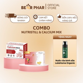 Combo Canxi Calcium Mix + Vitamin bầu Nutristil 90 - Chăm sóc sức khỏe bà bầu trước và sau sinh