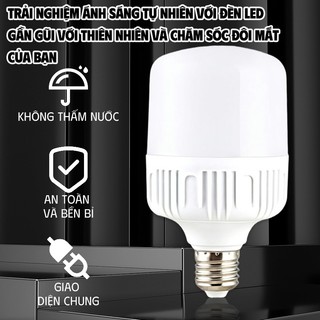 Bóng đèn LED, Bóng đèn trắng sáng 6500K 65Watt Lumen cao, Ánh sáng ban ngày mát mẻ Trắng E27 Đế trung bình