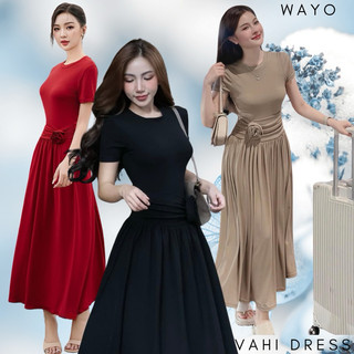 [Vahi Dress] Đầm WAYO thiết kế body hoa cài tôn dáng dự tiệc xinh đẹp sang trọng