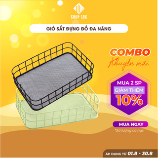 Giỏ đựng mỹ phẩm, giỏ đựng đồ dạng lưới đa năng để bàn Shop10k - SP004409