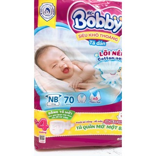 Tả Dán Sơ Sinh BOBBY Size Dưới 5KG 70 MIẾNG