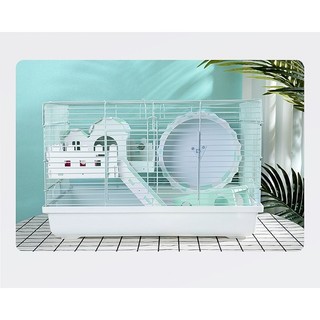 tầng gỗ màu hàng rào 2 size dành cho hamster