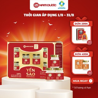 Yến sào Nam Dược Set 6 lọ x 70ml tổ yến chưng đường phèn