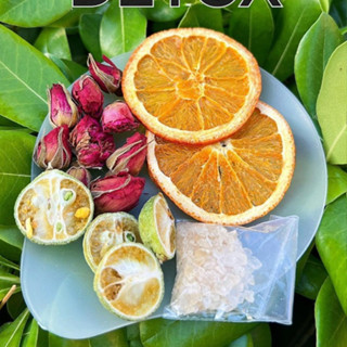 Combo 30 Gói Trà Detox Trái Cây Sấy Thăng Hoa + Tặng Bình Thủy Tinh (Trà hoa quả Sấy Khô - Trà Thảo Mộc) nhiều vị