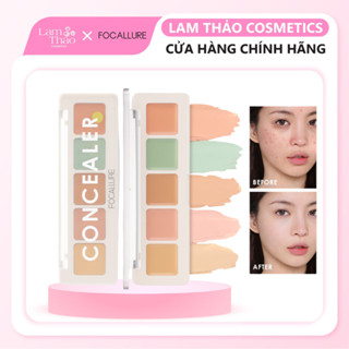  Bảng Phấn Triệt Sắc Che Khuyết Điểm 5 Ô Focallure Color Concealer Palette 4.3g 