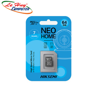 Thẻ nhớ MicroSD HIKSEMI NEO HOME 64GB HS-TF-D1 64G  Class 10 (Xanh) - Hàng Chính hãng