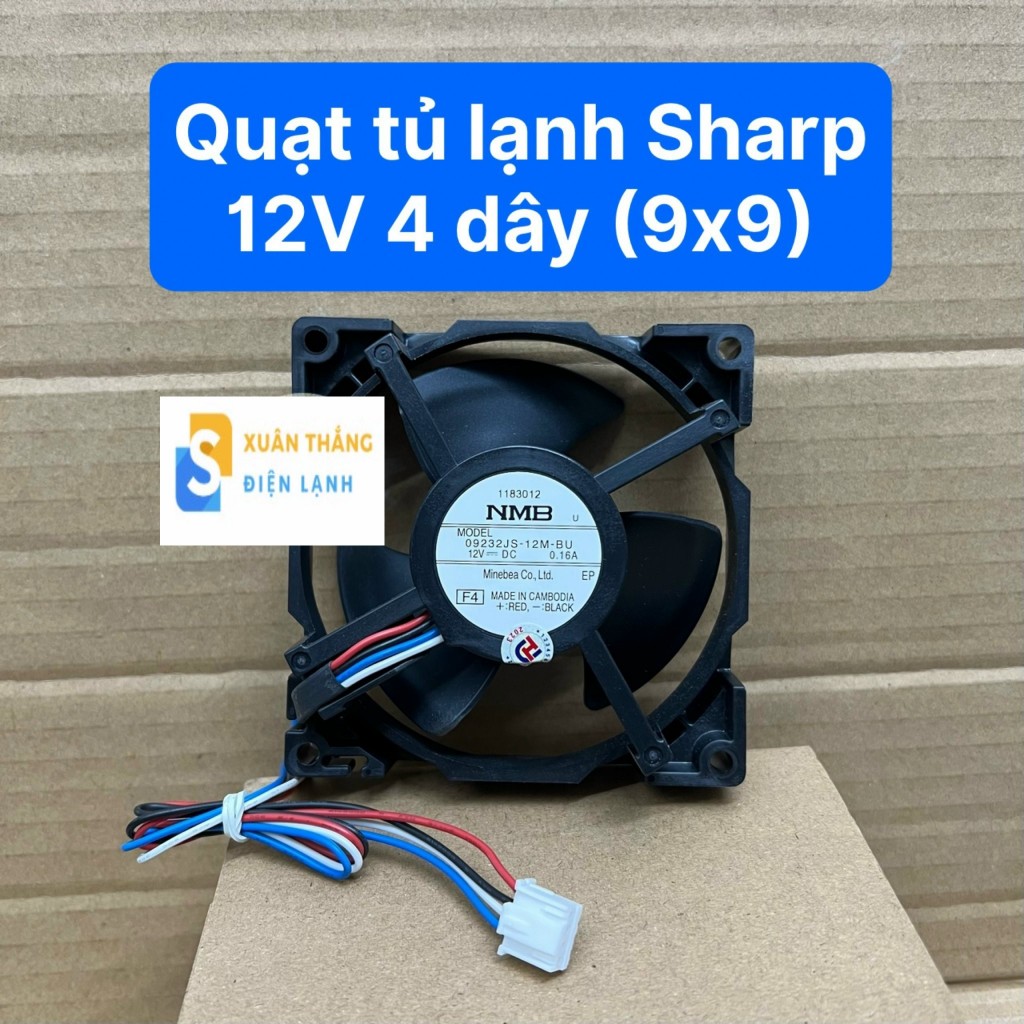 QUẠT TỦ LẠNH SHARP 4 DÂY 9x9 CM