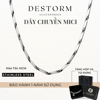 Dây Chuyền Nam Destorm Mici Necklace, Vòng Cổ Unisex Có Hộp và Túi Đựng Quà Tặng