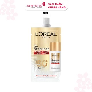 01qt loreal kem chống nắng loreal paris uv defender serum invisible fluid spf 50+/pa ++++ long uva