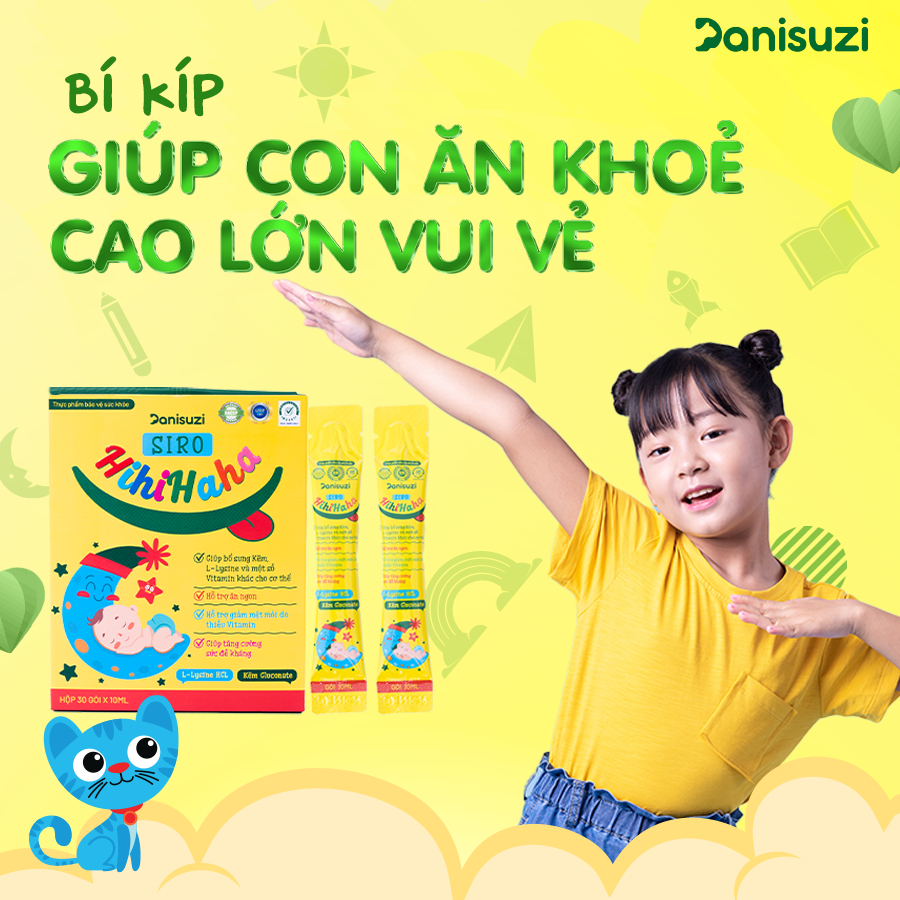 Siro ăn ngon Hihihaha Huyền Phi chính hãng, hộp 30g, giúp bé ăn ngon, ngủ ngon, hấp thụ tốt, tăng cân hiệu quả.