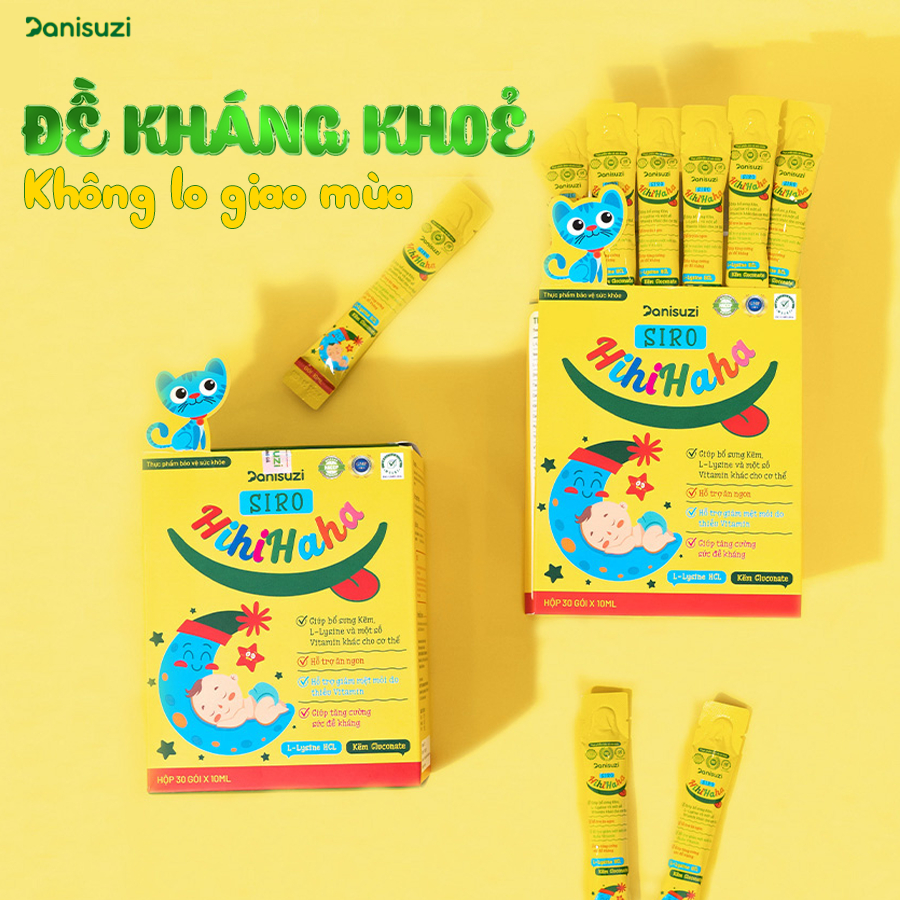 Siro ăn ngon Hihihaha Huyền Phi chính hãng, hộp 30g, giúp bé ăn ngon, ngủ ngon, hấp thụ tốt, tăng cân hiệu quả.