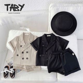  Set (áo+quần) công tử cúc chéo TABY KIDS chất liệu vải chéo Hàn Quốc mềm mại cao cấp cho bé từ 9-25kg TD305