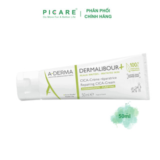 Kem phục hồi, làm dịu và giảm khuẩn A-Derma Dermalibour + Repairing Cream 50ml