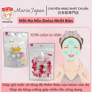 Mặt nạ Mask nén Daiso Nhật Bản Dùng với nước hoa hồng lotion