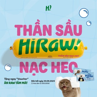 HIRAW - Thịt Raw Cho Mèo Từ 2 Tháng Tuổi - Thần Sầu Nạc Heo 500G - Ship 2H HCM