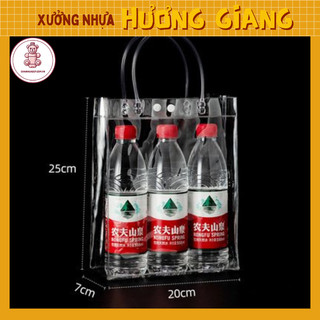 Túi quà tặng Noel trong suốt PVC có 6 kích thước lựa chọn - Túi đựng quà tặng Noel, Giáng sinh giá sỉ cực tốt - TQT01