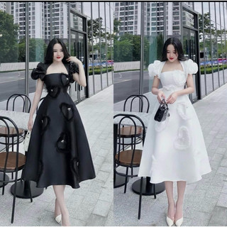 Đầm dài 7 tim 55-90kg quỳnh như