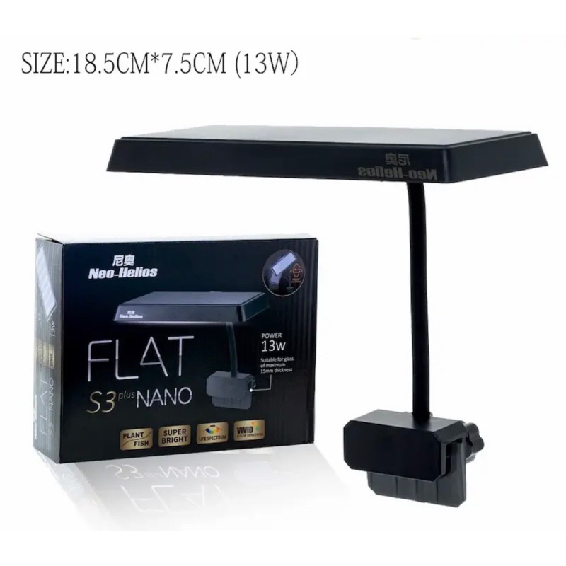 Đèn thủy sinh Flat S3 Plus Nano RGB - Đỏ cá không đỏ nước.