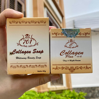 Combo Kem Collagen Soap 701 plus vit E Chính Hãng