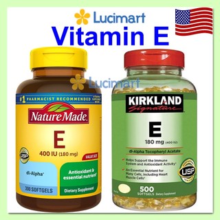 Viên uống Vitamin E 400IU 180mg [Hàng Mỹ hạn dùng 2029]