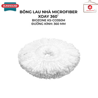 Bông lau nhà microfiber xoay 360 độ sunhouse ks-co350m
