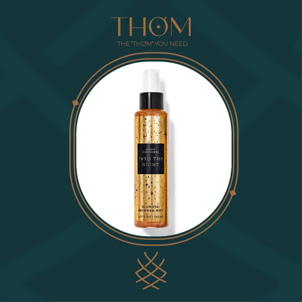 [SHIMMER] INTO THE NIGHT SHIMMER Xịt thơm nhũ kim tuyến tông nước hoa Diamond Shimmer Mist 236ml