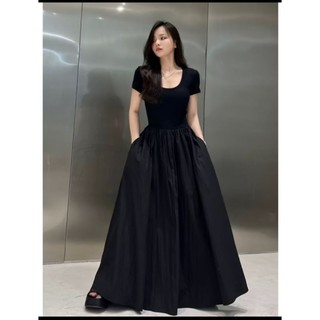 Váy maxy thân ôm gấu xòe dài liền thân có bigsize 40kg-120kg