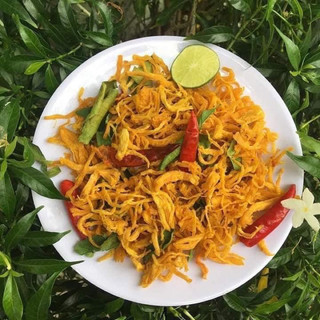 1kg khô gà lá chanh đóng túi zip