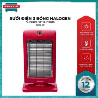 sưởi điện 3 bóng halogen SUNHOUSE SHD7016 hàng chính hẵng