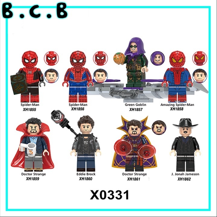 Mô hình Siêu Anh Hùng MCU Green Goblin Doctor Strange Eddie Brock Mô Hình Người Nhện No Way Home X03