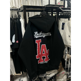 Áo Hoodie MLB LA Mũ To Form Rộng Cao Cấp, Hoodie Nỉ Unisex Nam Nữ Hottrend 2024